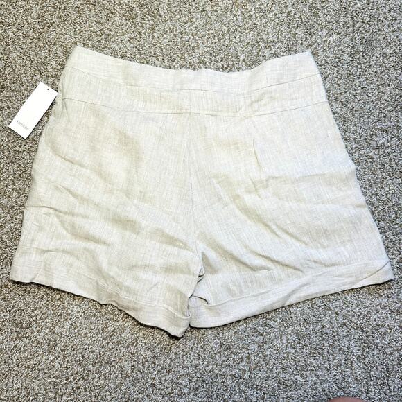 Karen Kane Cotton Linen Shorts 16 - Picture 2 of 6